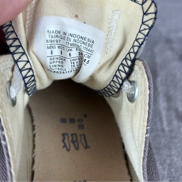 Converse All Star Low Top Sneakers Mens 6 Womens 8 Faded Navy Blue Chuck Taylors - Picture 10 of 13